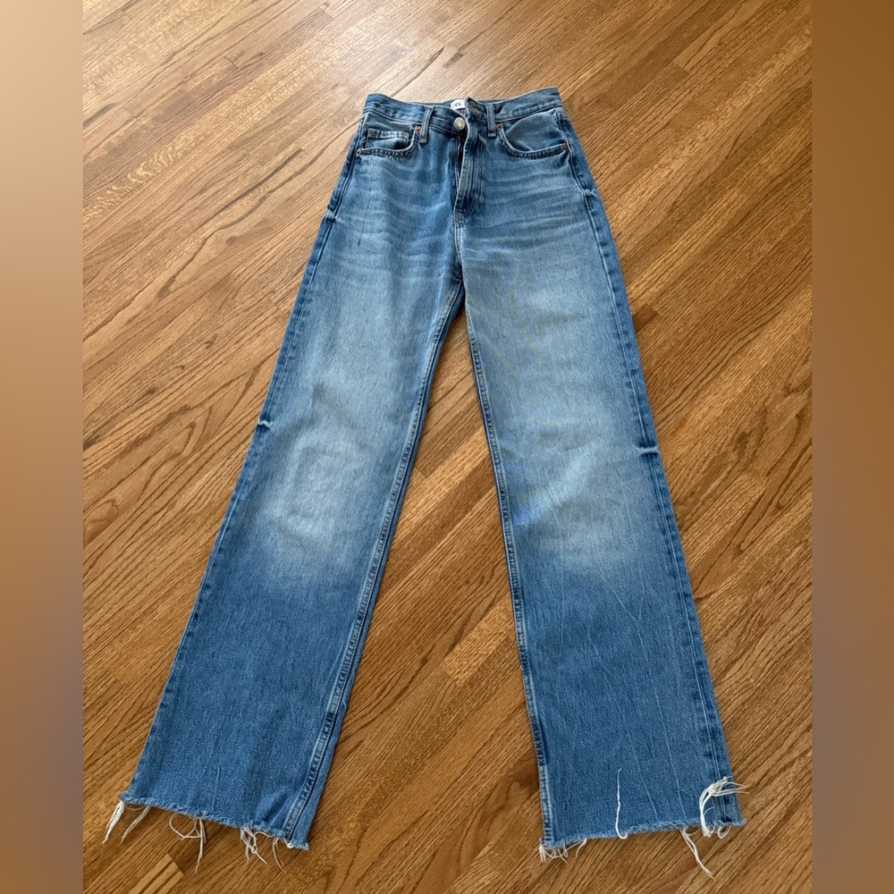 Zara Blue Flare Women's Jeans